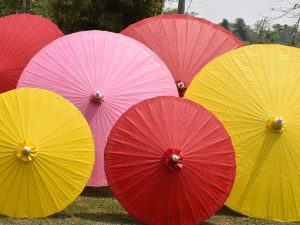 Thaise banboe parasol
